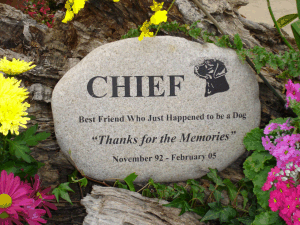 River rock sales pet memorial stones