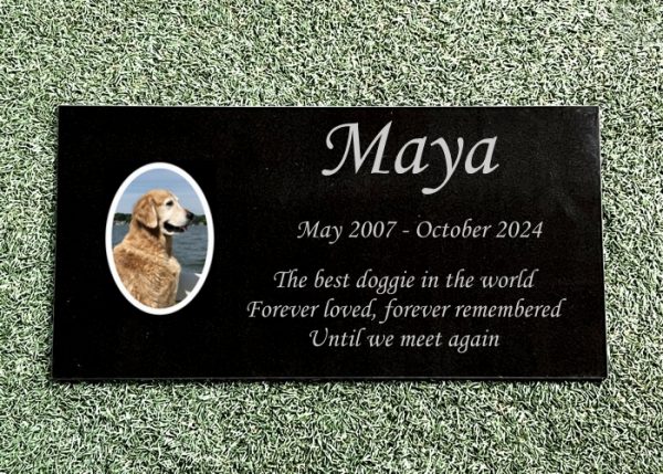 24x12 Color Photo Granite Plaque